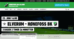 Desktop Screenshot of honefossbk.no